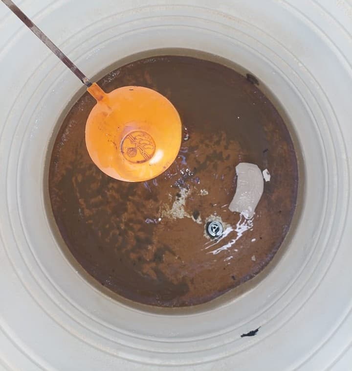 صورة قبل التنظيف